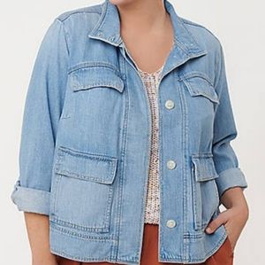 loft petite denim jacket